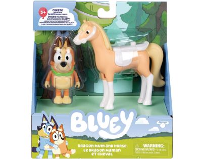 Bluey Chilli a kůň Dragon, sada 2 figurek