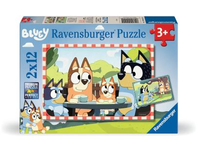 Ravensburger Bluey na pikniku 2x12 dílků