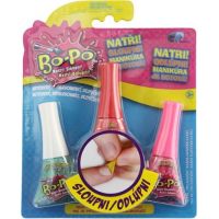 EP Line Bo-Po Sada 3 Lak na nehty Světle zelená, červená, tmavě růžová