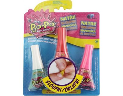 EP Line Bo-Po Sada 3 Lak na nehty Světle zelená, červená, tmavě růžová