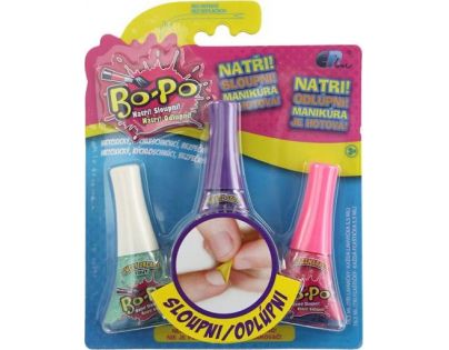 EP Line Bo-Po Sada 3 Lak na nehty Světle zelená, fialová, tmavě růžová