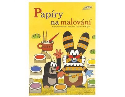 Bobo Papíry na malování Krteček A4