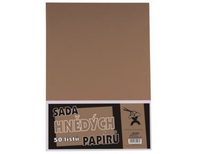BOBO Sada hnědých papírů 50 listů