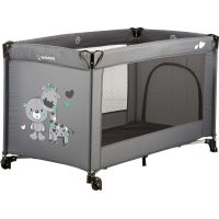 Bomimi Mondo Postýlka giraffe & bear Anthracite Tm-s 2