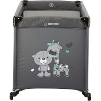 Bomimi Mondo Postýlka giraffe & bear Anthracite Tm-s 3