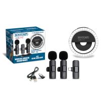 Bontempi Mini kruhové světlo s dvěma bezdrátovými klopovými mikrofony