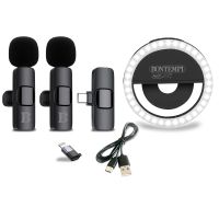 Bontempi Mini kruhové světlo s dvěma bezdrátovými klopovými mikrofony 2