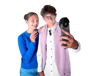 Bontempi Mini kruhové světlo s dvěma bezdrátovými klopovými mikrofony