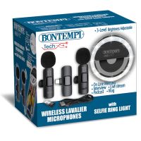 Bontempi Mini kruhové světlo s dvěma bezdrátovými klopovými mikrofony 6