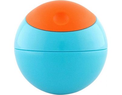 Boon Kulatá svačinová nádobka modro-oranžová