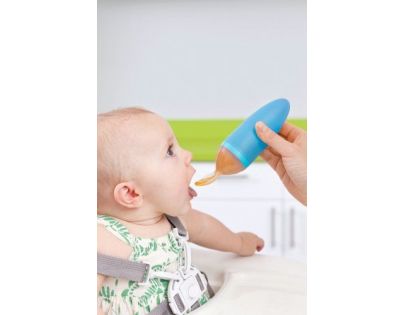 Boon Squirt Krmící lžička s dávkovačem modrá