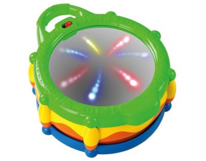 Bright Starts Hračka buben hudební a svítící Light & Giggle Drum ™ - Poškozený obal