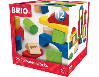 Brio Barevné kostky 25 dílků