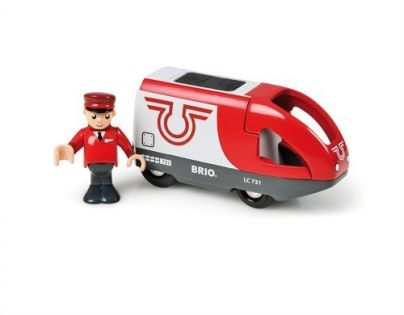 Brio 33504 - Elektrická lokomotiva červeno - bílá