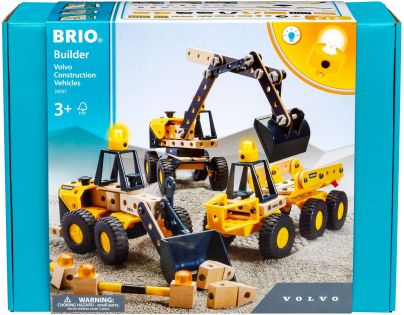 Brio Stavebnice Herní set Stavební vozidla Volvo 198 dílků