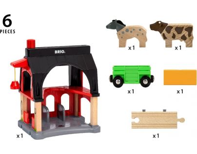 Brio World Stáj pro zvířata