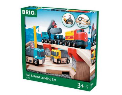 Brio Vláčkodráha s nákl. vlakem podjezdem a silnicí - Poškozený obal