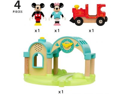 Brio World Nádraží Myšáka Mickeyho s nahráváním zvuku