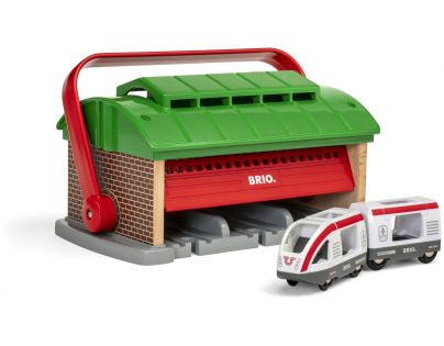 Brio World Přenosné vlakové depo