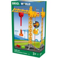 Brio World Svítící stavební jeřáb 5