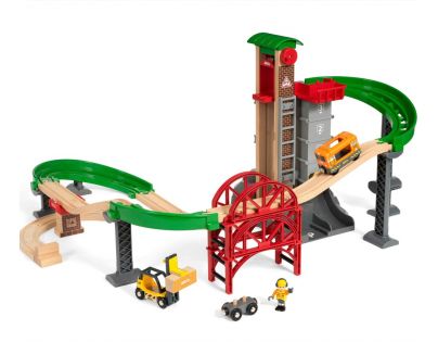 Brio World 33887 Sada Sklad se zvedacím a nakládacím zařízením