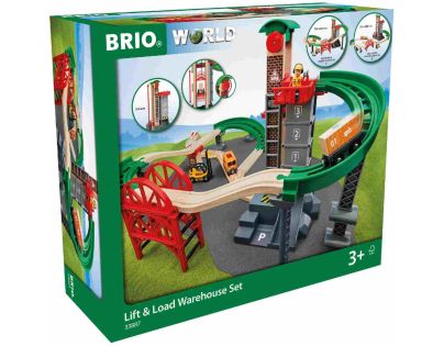 Brio World 33887 Sada Sklad se zvedacím a nakládacím zařízením