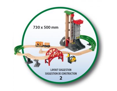 Brio World 33887 Sada Sklad se zvedacím a nakládacím zařízením