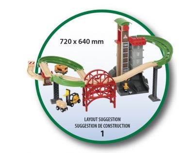 Brio World 33887 Sada Sklad se zvedacím a nakládacím zařízením