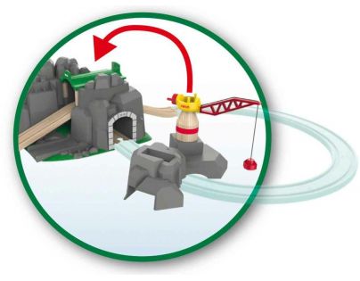 Brio World Jeřáb a horský tunel