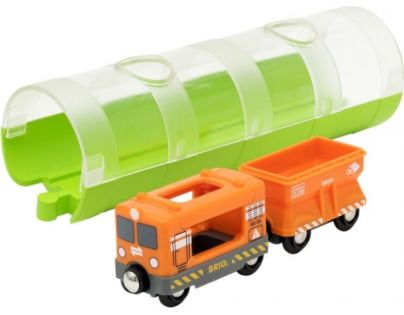 Brio World Tunel a nákladní vlak