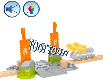 Brio World Smart Tech Sound Železniční přejezd