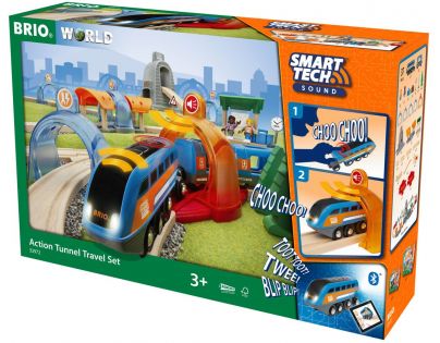 Brio World Smart Tech Sound Cestovní set s tunely