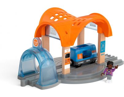 Brio World Smart Tech Sound Vlaková stanice s tunelem