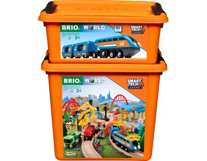 Brio World Smart Tech Sound Deluxe sada s akčními tunely