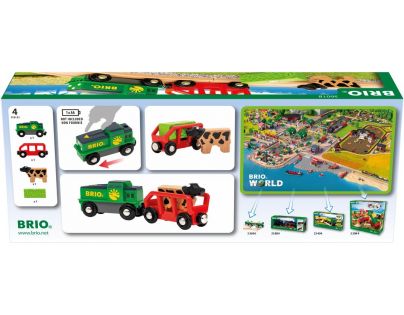 Brio World Farmářský vlak na baterie