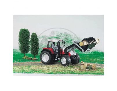 BRUDER 02082 - Traktor Steyer se lžící