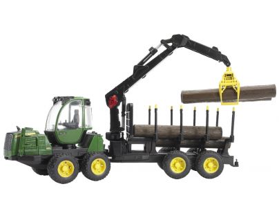 Bruder 02133 Přepravník na dřevo John Deere