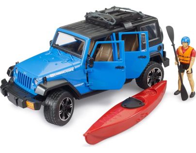 Bruder 02529 Jeep Wrangler Rubicon Unlimited s kajakem a figurkou - Poškozený obal