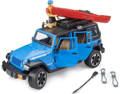 Bruder 02529 Jeep Wrangler Rubicon Unlimited s kajakem a figurkou - Poškozený obal