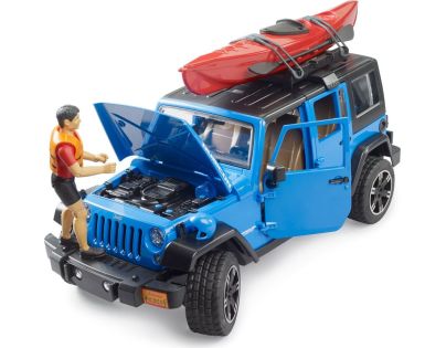 Bruder 02529 Jeep Wrangler Rubicon Unlimited s kajakem a figurkou - Poškozený obal