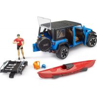 Bruder 02529 Jeep Wrangler Rubicon Unlimited s kajakem a figurkou 4