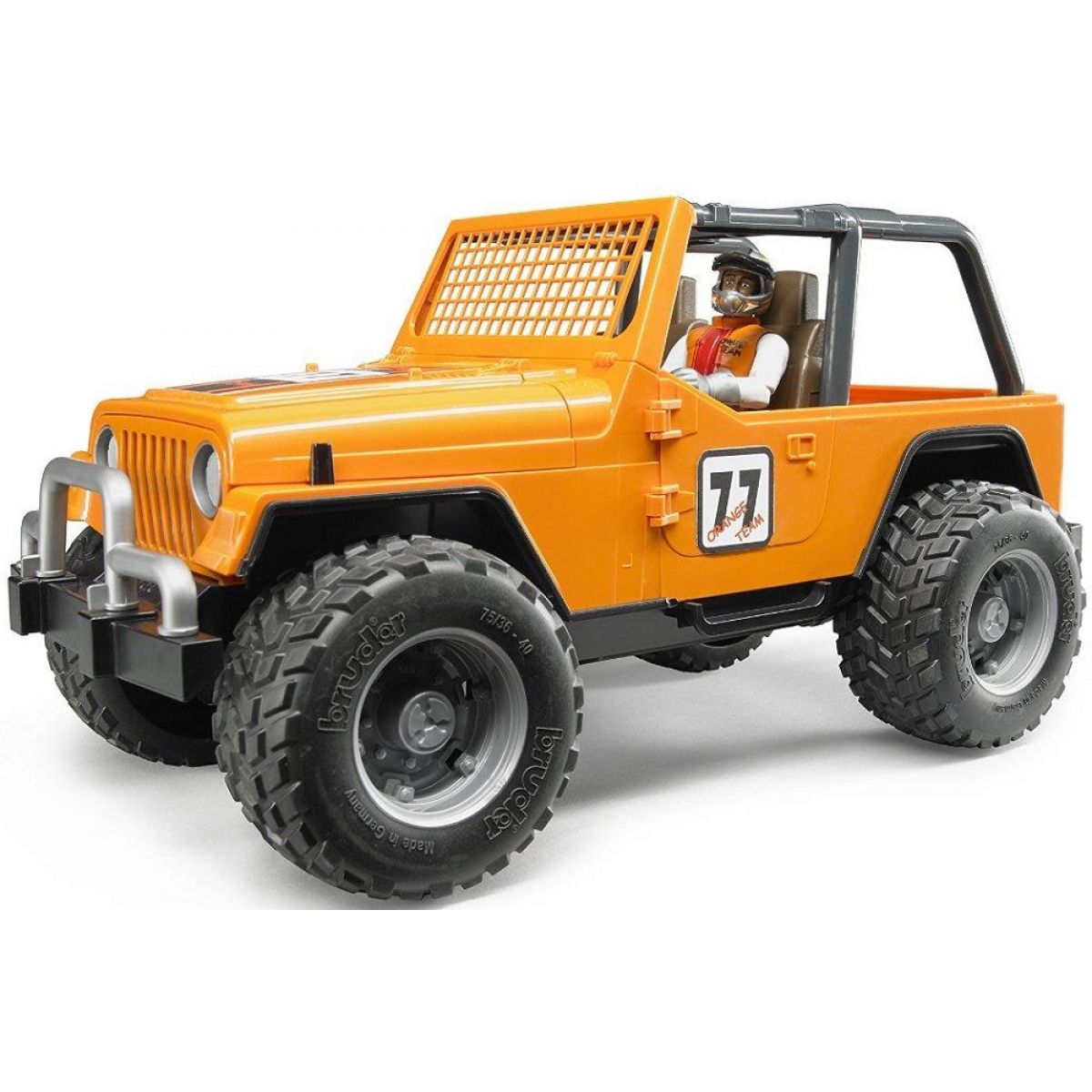 Bruder 02541 Jeep Cross Country oranžový s figurkou