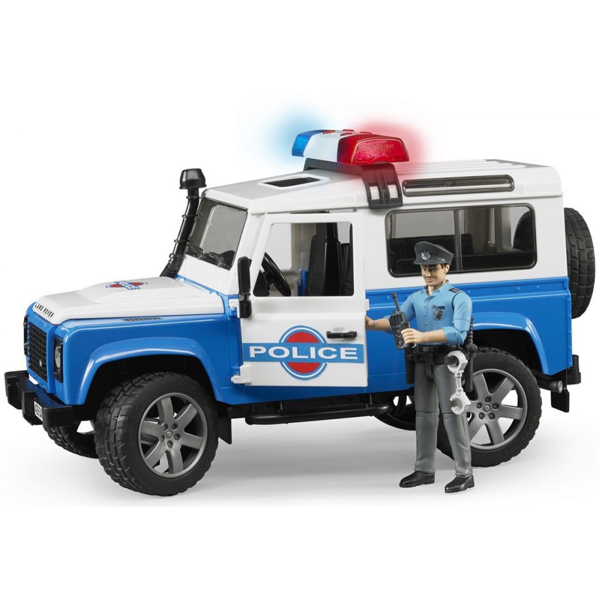 Bruder 02595 Policejní Land Rover s figurkou