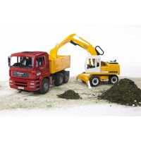 Bruder 02751 Nákladní auto MAN a bagr - Poškozený obal 3