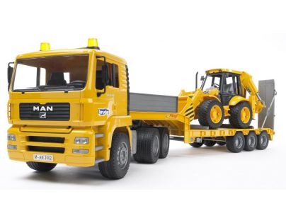 Bruder 02776 Nákladní auto MAN návěs + traktor JCB- Poškozený obal
