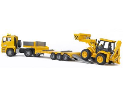 Bruder 02776 Nákladní auto MAN návěs + traktor JCB- Poškozený obal