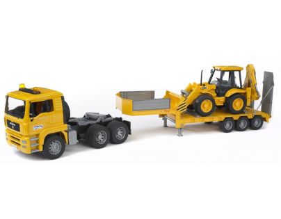 Bruder 02776 Nákladní auto MAN návěs + traktor JCB- Poškozený obal