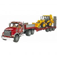 Bruder 02813 Nákladní auto Mack Granit návěs a traktor JCB Bruder 02813 Nákladní auto Mack Granit návěs a traktor JCB