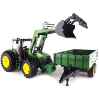 Bruder 03055 Traktor John Deere 7930 + vůz - Poškozený obal 3