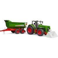 Bruder 03452 Roadmax Traktor s ramenem a vlekem - Poškozený obal